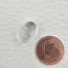Cristallo Di Rocca Naturale Forma Ovale Piatto Cabochon Liscio Fatto a Mano 13X9X5mm 6,10 Carati 1pz