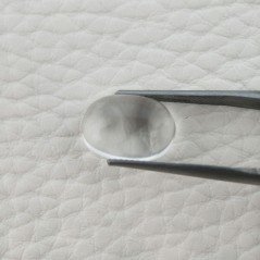 Cristallo Di Rocca Naturale Forma Ovale Piatto Cabochon Liscio Fatto a Mano 13X9X5mm 6,10 Carati 1pz