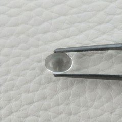 Cristallo Di Rocca Naturale Forma Ovale Piatto Cabochon Liscio Fatto a Mano 8X6X4mm 1,55 Carati 1pz