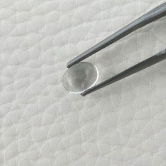Cristallo Di Rocca Naturale Forma Ovale Piatto Cabochon Liscio Fatto a Mano 8X6X4mm 1,55 Carati 1pz