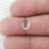 Cristallo Di Rocca Naturale Forma Ovale Piatto Cabochon Liscio Fatto a Mano 8X6X4mm 1,55 Carati 1pz