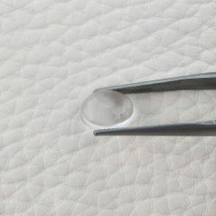 Cristallo Di Rocca Naturale Forma Ovale Piatto Cabochon Liscio Fatto a Mano 10X7X4mm 2,45 Carati 1pz