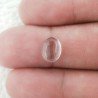 Cristallo Di Rocca Naturale Forma Ovale Piatto Cabochon Liscio Fatto a Mano 10X7X4mm 2,45 Carati 1pz