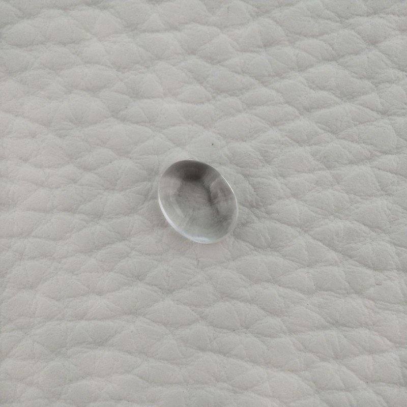 Cristallo Di Rocca Naturale Forma Ovale Piatto Cabochon Liscio Fatto a Mano 9X7X4mm 2,05 Carati 1pz