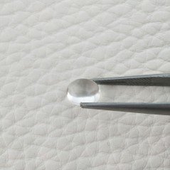 Cristallo Di Rocca Naturale Forma Ovale Piatto Cabochon Liscio Fatto a Mano  8X7X3mm 1,85 Carati 1pz