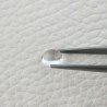 Cristallo Di Rocca Naturale Forma Ovale Piatto Cabochon Liscio Fatto a Mano 8X7X3mm 1,85 Carati 1pz