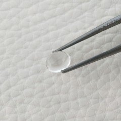 Cristallo Di Rocca Naturale Forma Ovale Piatto Cabochon Liscio Fatto a Mano  8X7X3mm 1,85 Carati 1pz