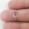 Cristallo Di Rocca Naturale Forma Ovale Piatto Cabochon Liscio Fatto a Mano 8X7X3mm 1,85 Carati 1pz