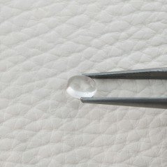 Cristallo Di Rocca Naturale Forma Ovale Piatto Cabochon Liscio Fatto a Mano 7X6X3mm 1,40 Carati 1pz