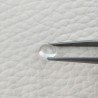 Cristallo Di Rocca Naturale Forma Ovale Piatto Cabochon Liscio Fatto a Mano 7X6X3mm 1,40 Carati 1pz