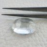 Cristallo Di Rocca Naturale Forma Ovale Piatto Cabochon Liscio Fatto a Mano 19X13X8mm 16,70 Carati 1pz
