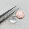 Cristallo Di Rocca Naturale Forma Ovale Piatto Cabochon Liscio Fatto a Mano 13X11X7mm 8,55 Carati 1pz