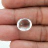 Cristallo Di Rocca Naturale Forma Ovale Piatto Cabochon Liscio Fatto a Mano 13X11X7mm 8,55 Carati 1pz