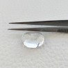 Cristallo Di Rocca Naturale Forma Ovale Piatto Cabochon Liscio Fatto a Mano 16X13X7mm 13,70 Carati 1pz