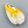 Diaspro Bumble Bee Naturale Forma Goccia Piatto Cabochon Liscio Fatto a Mano 30X17mm 5.15gm 1pz