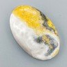 Diaspro Bumble Bee Naturale Forma Ovale Piatto Cabochon Liscio Fatto a Mano 35X22mm 7.30gm 1pz