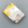 Diaspro Bumble Bee Naturale Forma Rettangolare Piatto Cabochon Liscio Fatto a Mano 22X15mm3,52gm 1pz