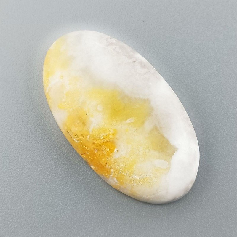 Diaspro Bumble Bee Naturale Forma Ovale Piatto Cabochon Liscio Fatto a Mano 32X18mm 5.05gm 1pz