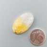 Diaspro Bumble Bee Naturale Forma Ovale Piatto Cabochon Liscio Fatto a Mano 27X16mm 3.90gm 1pz