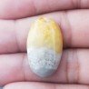 Diaspro Bumble Bee Naturale Forma Ovale Piatto Cabochon Liscio Fatto a Mano 27X16mm 3.90gm 1pz