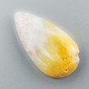 Diaspro Bumble Bee Naturale Forma Goccia Piatto Cabochon Liscio Fatto a Mano 28X15mm 4.30gm 1pz