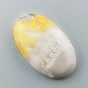 Diaspro Bumble Bee Naturale Forma Ovale Piatto Cabochon Liscio Fatto a Mano 27X16mm 4.05gm 1pz