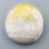 Diaspro Bumble Bee Naturale Forma Tondo Piatto Cabochon Liscio Fatto a Mano 22mm 4.33gm 1pz