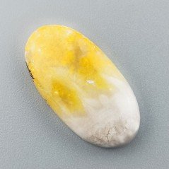 Diaspro Bumble Bee Naturale Forma Ovale Piatto Cabochon Liscio Fatto a Mano 27x14mm 3.50gm 1pz