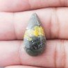 Diaspro Bumble Bee Naturale Forma Goccia Piatto Cabochon Liscio Fatto a Mano 24X12mm 2,27gm 1pz
