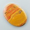 Diaspro Giallo Naturale Forma Ovale Piatto Cabochon Liscio Fatto a Mano 39X29X4mm 8,10gm 1pz