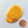 Diaspro Giallo Naturale Forma Ovale Piatto Cabochon Liscio Fatto a Mano 43X30X4mm 9,00gm 1pz