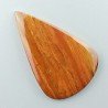 Diaspro Giallo Naturale Forma Goccia Piatto Cabochon Liscio Fatto a Mano 45X29X4mm 7,55gm 1pz
