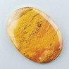Diaspro Giallo Naturale Forma Ovale Piatto Cabochon Liscio Fatto a Mano 36X27X4mm 6,35gm 1pz