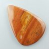 Diaspro Giallo Naturale Forma Goccia Piatto Cabochon Liscio Fatto a Mano 49X34X5mm 12,65gm 1pz