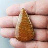 Diaspro Giallo Naturale Forma Goccia Piatto Cabochon Liscio Fatto a Mano 45X27X6mm 11,90gm 1pz
