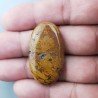 Diaspro Giallo Naturale Forma Ovale Piatto Cabochon Liscio Fatto a Mano 38X22X5mm 8,70gm 1pz