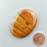 Diaspro Giallo Naturale Forma Ovale Piatto Cabochon Liscio Fatto a Mano 39X29mm 12,50gm 1pz