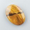 Diaspro Giallo Naturale Forma Ovale Piatto Cabochon Liscio Fatto a Mano 29X21X6mm 6,60gm 1pz
