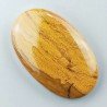 Diaspro Giallo Naturale Forma Ovale Piatto Cabochon Liscio Fatto a Mano 35X22X6mm 8,20gm 1pz