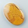 Diaspro Giallo Naturale Forma Ovale Piatto Cabochon Liscio Fatto a Mano 33X3X6mm 8,40gm 1pz