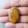 Diaspro Giallo Naturale Forma Ovale Piatto Cabochon Liscio Fatto a Mano 33X3X6mm 8,40gm 1pz