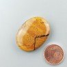 Diaspro Giallo Naturale Forma Ovale Piatto Cabochon Liscio Fatto a Mano 30X22X6mm 7,70gm 1pz