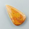 Diaspro Giallo Naturale Forma Goccia Piatto Cabochon Liscio Fatto a Mano 31X18X4mm 3,50gm 1pz
