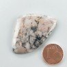 Diaspro Maligano Grigio Naturale Forma Fantasia Piatto Cabochon Liscio Fatto a Mano 41X28X5mm 8,42gm 1pz