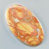Diaspro Maligano Multicolore Naturale Forma Ovale Piatto Cabochon Liscio Fatto a Mano 62X37X6mm 23,14gm 1pz