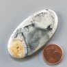 Diaspro Maligano Multicolore Naturale Forma Ovale Piatto Cabochon Liscio Fatto a Mano 49X25X5mm 12,68gm 1pz
