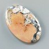 Diaspro Maligano Multicolore Naturale Forma Ovale Piatto Cabochon Liscio Fatto a Mano 45X28X5mm 11,46gm 1pz