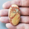 Diaspro Maligano Multicolore Naturale Forma Ovale Piatto Cabochon Liscio Fatto a Mano 45X26X6mm 13,05gm 1pz