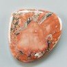 Diaspro Maligano Multicolore Naturale Forma Cuore Piatto Cabochon Liscio Fatto a Mano 42X38X6mm 18,36gm 1pz