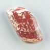 Diaspro Zebrato Marrone Naturale Forma Fantasia Piatto Cabochon Liscio Fatto a Mano 30X15mm 7,43gm 1pz